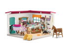 Schleich Horse Club 42568 Игровой набор "Магазин для всадников", конный магазин, фигурки, лошадь, аксессуары, более 30 элементов, от 5 лет, Германия