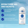 NIVEA Original Care Deodorant Roll-On, 50 ml, Нивеа Дезодорант ролик, 0% алюминия, 0% спирта, пудровый аромат, 48ч защита, 50 мл