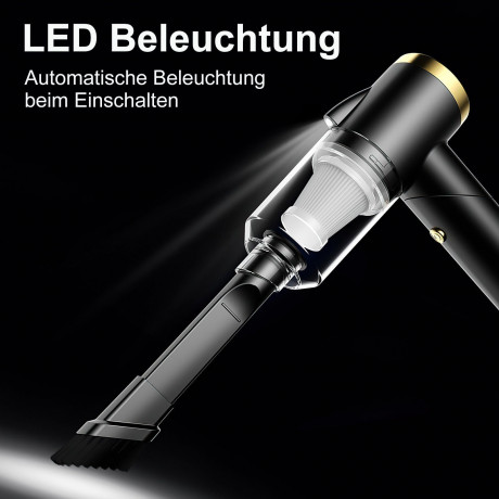 REDOM REDOM Akku-Handstaubsauger Handstaubsauger Autostaubsauger Hand Auto Akku Staubsauger Kabellos, 120,00 W, Beutellos, Faltbar 3 in 1 Funktional 4500Pa 4000mA-Akku Wohnungen Auto mit Licht  Беспроводной ручной пылесос REDOM ручной пылесос автомобильны