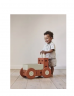 MODU 3-in-1 Baby Walker, Orange,  Ходунки детские развивающие 3 в 1 для малышей (Дания), конструктор 22 элемента, каталка-тележка с ящиком, развитие баланса и первых шагов, EPP-пена и ABS пластик, оранжевый
