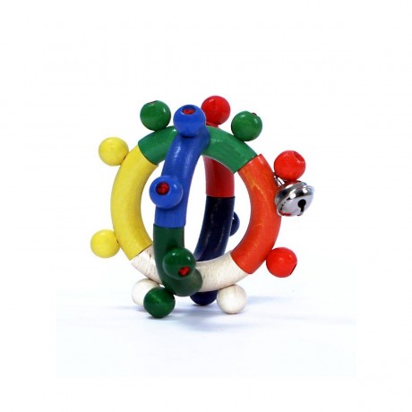 HESS Babyspielzeug Motorikrassel Kugel bunt Красочный детский игрушечный моторчик с погремушками