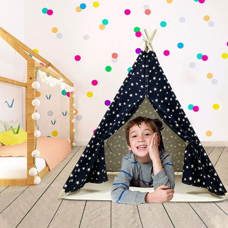 Arkmiido® Kinderzelt Tipi Sternenhimmel Spielzelt Детская палатка вигвам звездное небо игровая палатка