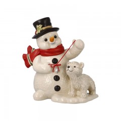 Goebel Goebel Schneemanner Kleiner Spielkamerad - Limited Edition 1.999 Stuck mit Zertifikat und Swarovski Kristall h: 21,5 cm Снеговики Goebel Little playmate - ограниченная серия 1999 штук с сертификатом и кристаллами Swarovski высота: 21,5 см