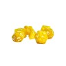 dice4friends 7-tlg. RPG Wurfelset Pearl: Yellow\/White 7 шт. RPG Dice Set Жемчуг: Желтый/Белый