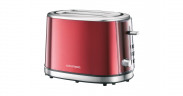 Grundig Grundig Red Sense Toaster TA 6330 rot/edelstahl, 950 Watt, fur 2 Scheiben Toast rot/edelstahl Grundig Red Sense Toaster TA 6330 красный/нержавеющая сталь, 950 Вт, на 2 ломтика тостов