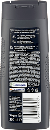 Balea MEN Duschgel Active Carbon 3in1, 300 ml, Гель для душа Active Carbon 3 в 1 с активированным углём и ароматом кедра, 300 мл