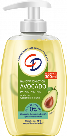 CD Handwaschlotion Avocado 300 ml, Средство без мыла с авокадо для очищения рук и лица, 300 мл