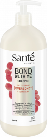 SANTE Bond with Me Shampoo, 950 ml, Санте Восстанавливающий шампунь Bond with Me для повреждённых волос, комплекс EverBond и глицерин, 950 мл