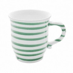 Gmundner Keramik Gmundner Keramik Grungeflammt Schokotasse / Schokobecher 0,3 L / h: 9,9 cm Керамическая чашка Gmundner для шоколада с зеленым пламенем / шоколадная кружка 0,3 л / высота: 9,9 см