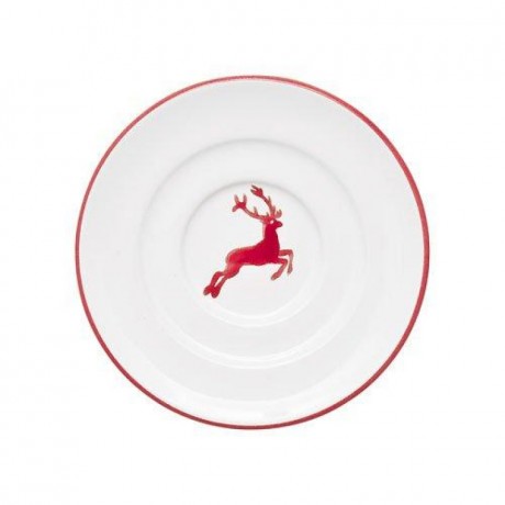 Gmundner Keramik Gmundner Keramik Rubinroter Hirsch Kaffee-Untertasse Gourmet d: 16 cm Кофейное блюдце Gmundner Ceramics Ruby Red Deer Gourmet d: 16 см