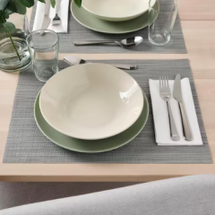 FARGKLAR Tiefer Teller, Glanzend beige 23 cm, 4 st, Икеа ФЭРГКЛАР Тарелка глубокая, цвет полированный бежевый, 23см, 4 штуки