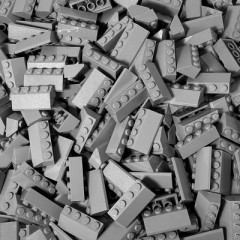 LEGO LEGO 2x4 Dachsteine Hellgrau - 100x - Light bluish grey slope 3037 Черепица LEGO 2x4 светло-серая - 100x - Светло-голубовато-серый склон 3037