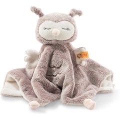 Steiff Soft Cuddly Friends Ollie Eule Schmusetuch (26 cm) [rosebraun\/creme] Мягкая салфетка для обнимашек Cuddly Friends Ollie owl (26 см) [розово-коричневый/кремовый]