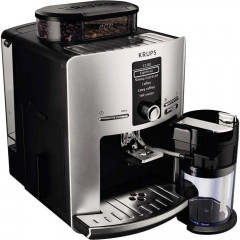 Krups Krups Kaffeevollautomat EA 82 FE Latt'Espress Quattro Force Kaffee-Vollautomat silber/schwarz  Полностью автоматическая кофемашина Krups EA 82 FE Latt'Espress Quattro Force полностью автоматическая кофемашина серебристый/черый