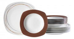 Ritzenhoff &amp; Breker Ritzenhoff &amp; Breker Tafelservice 12-tlg. ALINA weiss/braun Сервиз Ritzenhoff &amp;amp; Breker 12 предм. АЛИНА