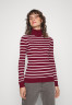 Tommy Hilfiger CABLE ROLL SWEATER Jumper stp rouge / ecru СВИТЕР CABLE ROLL Джемперы stp румяна / экрю