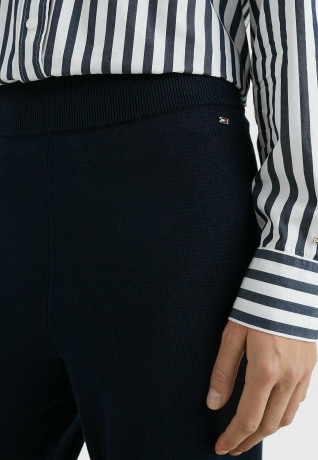 Tommy Hilfiger CROPPED STRAIGHT LEG Trousers desert sky УКОРОЧЕННЫЕ ПРЯМЫЕ БРЮКИ Брюки небо пустыни