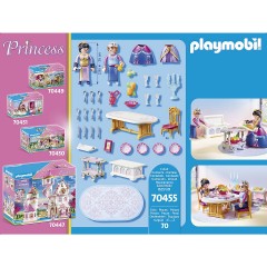 PLAYMOBIL 3er Set: 70455 Speisesaal + 70454 Ankleidezimmer mit Badewanne + 70453 Schlafsaal Комплект из 3-х: 70455 столовая + 70454 гардеробная с ванной + 70453 спальная комната