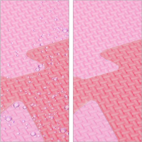 relaxdays 36 x Puzzlematte Sterne rosa-pink 36 x коврик-пазл звезды розово-розовый