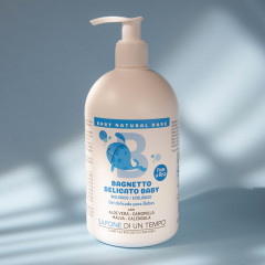 SAPONE DI UN TEMPO Zartes Babybad Reisbluten Aloe Vera, Kamille, Malve  Нежная детская ванночка Цветы риса алоэ вера, ромашка, мальва