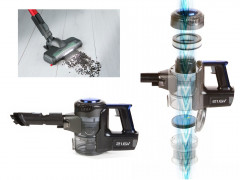 Domo Akku-Hand-und Stielstaubsauger, beutellos, 2in1 kabelloser Stielsauger beutellos fur Haus, Tierhaare  Auto  Беспроводной ручной и стержневой пылесос Domo, без мешка, беспроводной стержневой пылесос 2-в-1 для дома, шерсти домашних животных и автомобил