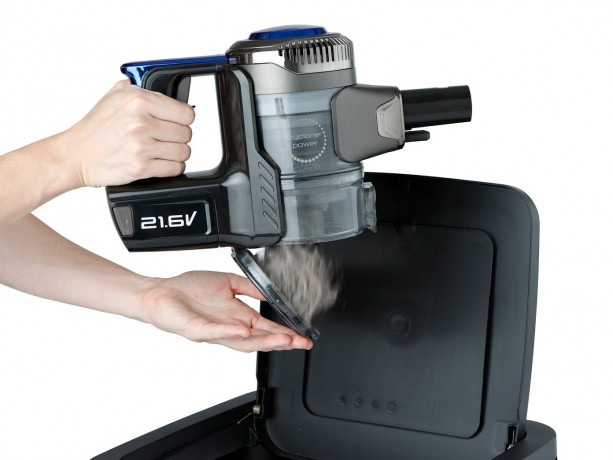 Domo Akku-Hand-und Stielstaubsauger, beutellos, 2in1 kabelloser Stielsauger beutellos fur Haus, Tierhaare  Auto  Беспроводной ручной и стержневой пылесос Domo, без мешка, беспроводной стержневой пылесос 2-в-1 для дома, шерсти домашних животных и автомобил