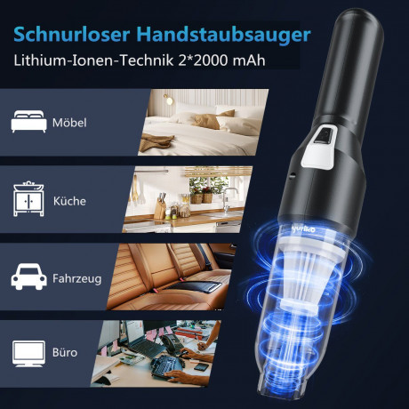 Insma Insma Akku-Handstaubsauger, 150,00 W, Tragbar, Starke Saugkraft  Беспроводной ручной пылесос Insma, 150,00 Вт, портативный, сильная мощность всасывания.