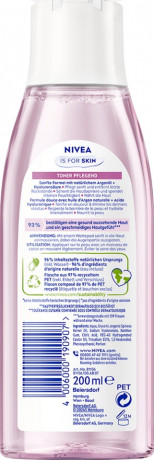 NIVEA Toner Pflegend, 200 ml, Нивеа тоник гиалуроновая кислота, аргановое масло 200 мл