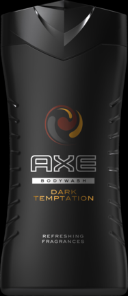 AXE Dark Temptation Питательный Гель для Душа с Сочетанием Темного Шоколада и Перца и Пряным Ароматом, 250 мл
