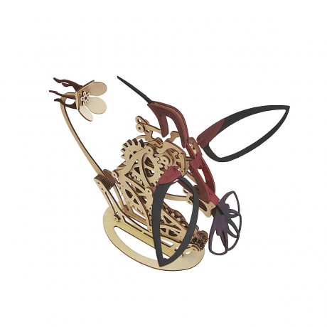 Hocan Holzernes 3D-Puzzle Lernspielzeug Mechanischer Kolibri Деревянная 3D-головоломка Образовательная игрушка Механический колибри