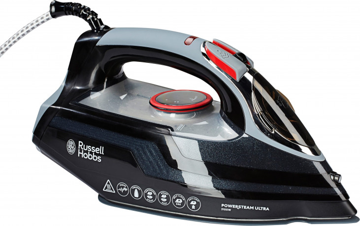 RUSSELL HOBBS RUSSELL HOBBS Dampfbugeleisen »Power Steam Ultra« 20630-56, 3100 W, leichtgleitende Keramiksohle Паровой утюг RUSSELL HOBBS »Power Steam Ultra« 20630-56, 3100 Вт, легко скользящая керамическая подошва