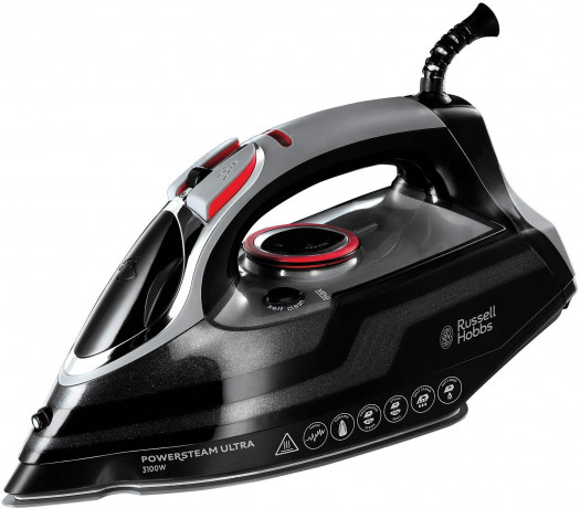 RUSSELL HOBBS RUSSELL HOBBS Dampfbugeleisen »Power Steam Ultra« 20630-56, 3100 W, leichtgleitende Keramiksohle Паровой утюг RUSSELL HOBBS »Power Steam Ultra« 20630-56, 3100 Вт, легко скользящая керамическая подошва