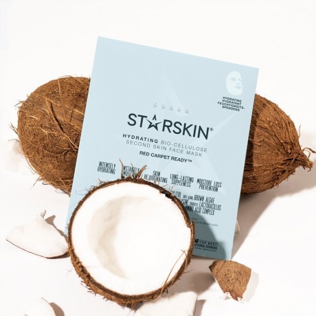 STARSKIN Red Carpet Ready™ Coconut Bio-Cellulose Hydrating Face Mask Кокосовая биоцеллюлозная увлажняющая маска для лица Red Carpet Ready™
