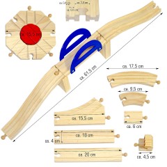 LittleTom Holzeisenbahn EPR-HE-125 Деревянный паровозик ЭПР-ОН-125