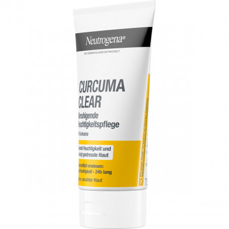 Neutrogena Curcuma Clear Beruhigende Feuchtigkeitspflege, 75 ml, Neutrogena Curcuma Clear Успокаивающий увлажняющий крем для чувствительной кожи с несовершенствами, 75 мл