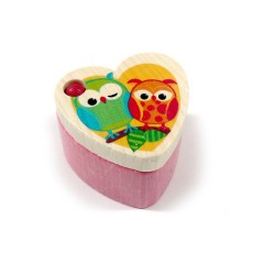 HESS Holzspielzeug Holzdose fur Milchzahne mit Eule Деревянная игрушка деревянная коробочка для молочных зубов с совой