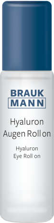 Braukmann Hyaluron Augen Roll on, 10 ml, Hildegard Braukmann роликовый гель для кожи вокруг глаз с гиалуроновой кислотой, для нормальной и обезвоженной кожи, для мужчин, 10 мл