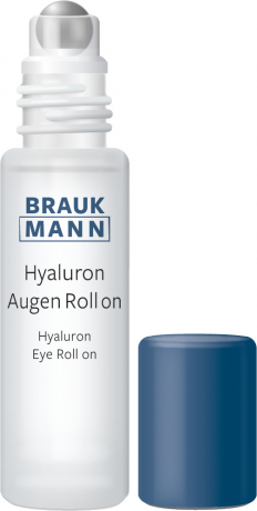 Braukmann Hyaluron Augen Roll on, 10 ml, Hildegard Braukmann роликовый гель для кожи вокруг глаз с гиалуроновой кислотой, для нормальной и обезвоженной кожи, для мужчин, 10 мл