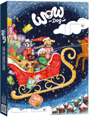 WOW Hundesnack Adventskalender 2026 102 g, WOW адвент-календарь лакомств для собак 2026 Christmas Cubes с мясом и овощами, 24 порции, 102 г