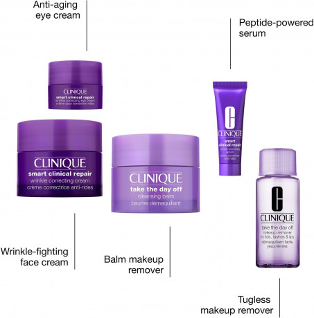 Clinique 24 Days of Clinique, Clinique косметический адвент-календарь с уходом и макияжем, 24 подарка