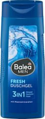 Balea MEN Duschgel Fresh 3in1, 300 ml, Гель для душа Fresh 3 в 1 с морскими минералами для тела, лица и волос, 300 мл