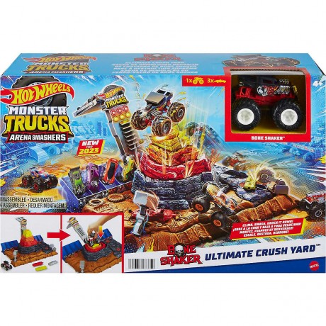 Mattel Hot Wheels Monster Trucks Arena World Main Event: Bone Shaker’s Ultimate Crush Yard Главное событие Hot Wheels Monster Trucks Arena World: Bone Shaker's Ultimate Crush Yard