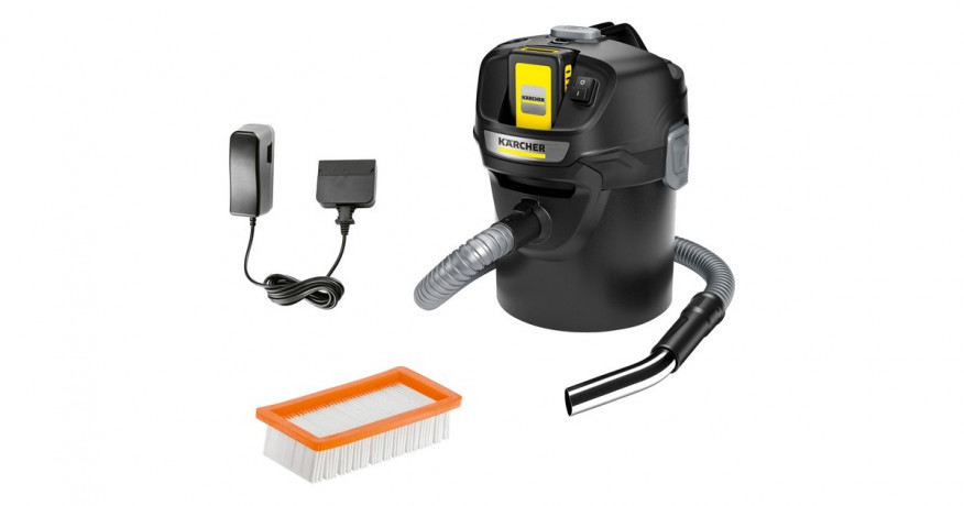 Karcher Karcher AD 2 Battery Set, Aschesauger schwarz, mit Akku und Ladegerat  schwarz Karcher AD 2 Battery Set, зольный пылесос, черный, с аккумулятором и зарядным устройством