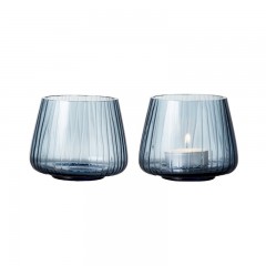 Bitz Bitz Kusintha - Glas blue Teelichthalter Set 2-tlg. d: 7,5 cm Bitz Kusintha - Набор подсвечников стеклянных синих 2 шт. д: 7,5 см