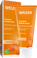 Weleda SANDDORN Express Handcreme, 50 ml, Быстро впитывающийся крем для сухой кожи рук с облепиховым и кунжутным маслами, 50 мл