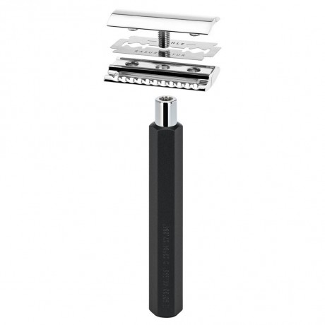 Muhle HEXAGON S31M HXG Graphite 3tlg. Rasierset Silvertip Fibre HEXAGON S31M HXG Графит 3шт. Набор для бритья Silvertip Fibre
