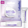 Labello Glowy Lips, Бесцветный бальзам для губ с гиалуроновой кислотой и глицерином для увлажнения и глянцевого блеска, 10 мл