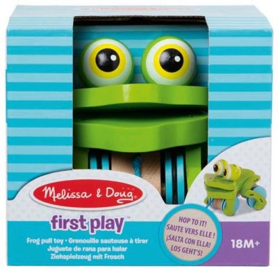 Melissa Doug Ziehspielzeug Frohlicher Frosch aus Holz Игрушка-тягач Happy Frog из дерева