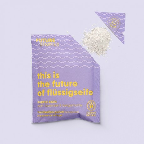 FUTURE STORIES Starterset Flussigseife Pulver Lavendel & Bergamotte inkl. Pumpspender  Стартовый набор жидкого мыла лаванда и бергамот, включая дозатор-помпу