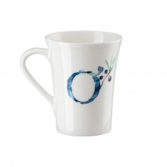 Hutschenreuther Hutschenreuther Flower Alphabet Becher mit Henkel O-Olea europaea 0,40 L Кружка Hutschenreuther Flower Alphabet с ручкой O-Olea europaea 0,40 л